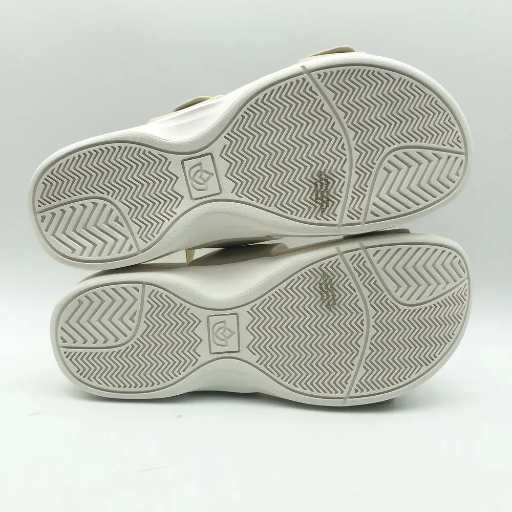 Spenco Womens Vista Slip On Sandals US 9 WIDE Grey Morn Leather APMA NIB